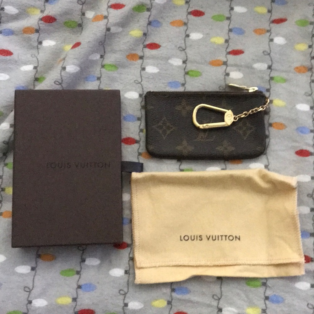 Louis Vuitton keychain coin zip coin purse pouch